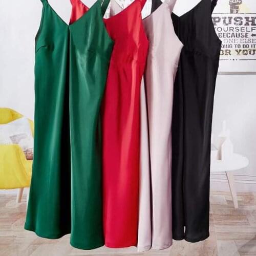V086 Womens Silk Sling skirt dress