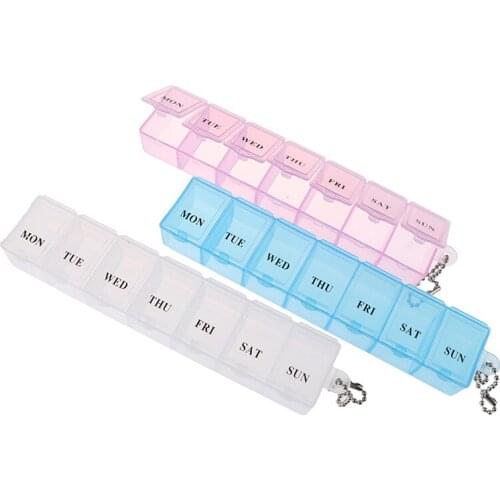 1pcs 7 Days Weekly Pill Medicine Box Holder Storage Organizer Container Case Pill Box