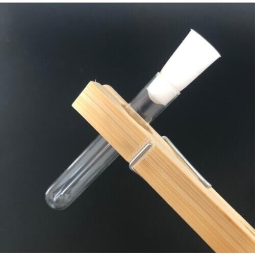 100 pieces/pack 12mm*75mm Glass Test Tube with Silica Gel Plug Cap Chemistry Laboratory Glass Tube