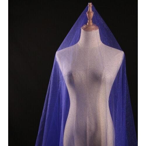 1Y/Lot 5colour dot bronzed glitter mesh fabric textile for womens dress wedding decoration accessories