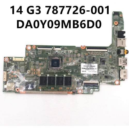 Free shipping For 14 G3 Laptop motherboard 787726-001 787726-501 787726-601 DA0Y09MB6D0 100% working well