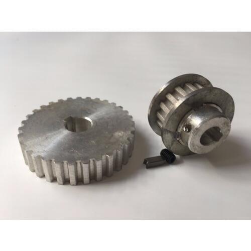 Freeshipping 2pcs/set Miniature household lathe fittings Metal synchronous gear S/N:CJ0618-148 S/N:CJ0618-027