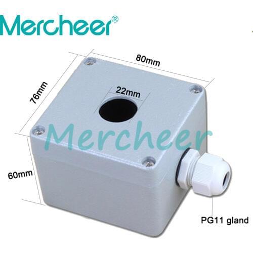 For switches and buttons BX1-22 One hole aluminium aluminum alloy material 80*76*60 sealed junction box