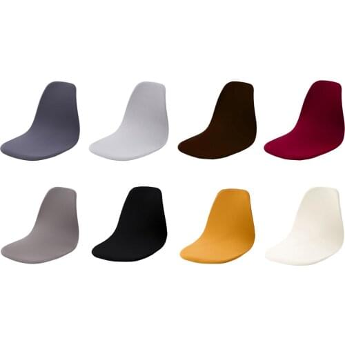 Stretchable Shell Chair Seat Cover Banquet Weddings Hotel Dining Room Soft Mid-Century Modern Chair Slipcover Anti-Dust