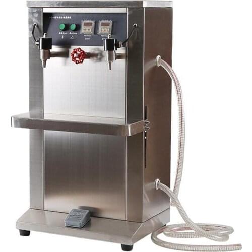 Quantitative liquid filling machine for beverage juice milk olive oil wine timing double head electric filling machine