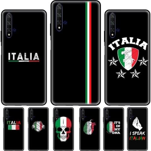 Italy Italia National Flag For Huawei Y3 Y5 Y6 Y7 2017 2018 Y9 Prime 2019 Y7A Y5P Y6P 2020 Nova 5T 2 3 i Phone Case