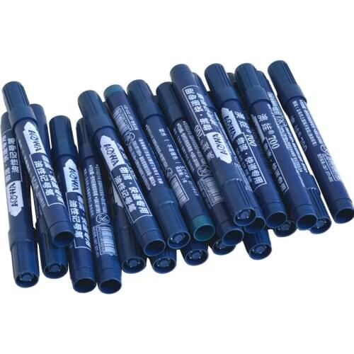 10PCS Fast Dry Marking Oily Large Head Black Marking Pen