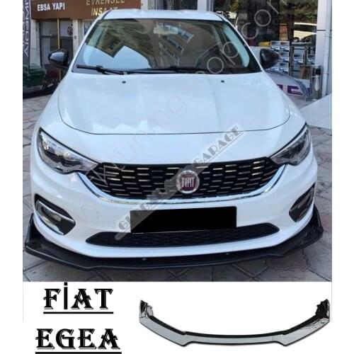 For Fıat Tıpo Egea Front Bumper Attachment Lip 2010-2020 Piano Glossy Black Splitter Diffuser Universal Spoiler Bumper