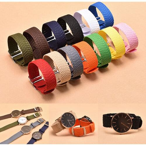 14mm 16mm 18mm 20mm 22mm Perlon Strap Nylon Leinwand Band nato Strap NATO ZULU Armband Männer Frauen Gewebt armband Zubehör für