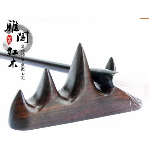 The new factory direct black wood resting Azusa wood brush pen resting resting Fingers pen paper stationery wood crafts