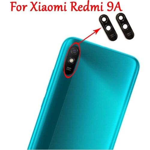 2PC 100% New Original Rear Back Camera Glass Lens Cover With Adhesive For Xiaomi Redmi Hongmi 9A 9 A Fast Shipping