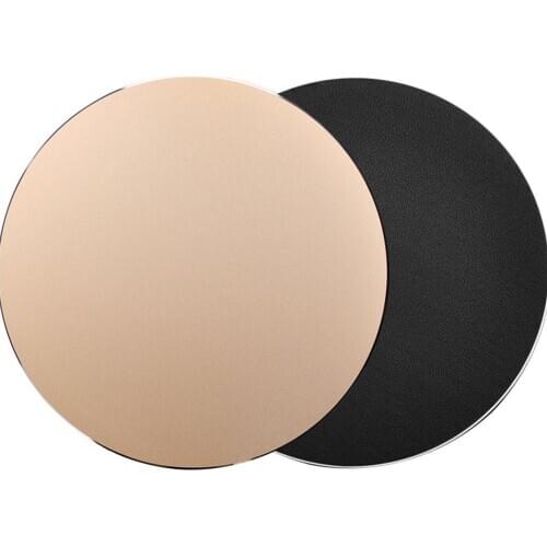 New Aluminium Alloy Mouse Pad Waterproof Round non-slip Desktop Gaming Mouse Mat Pad Computer Accessory mouse pad gamer