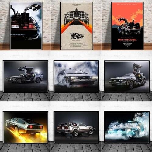 Movie Back To The Future Poster Painting Prints HD Pictures Printed on Canvas Used for Room Home Aesthetics Decor Wall Art