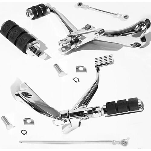 Chrome Forward Controls Foot Pegs Levers Linkages For Harley Sporster XL 883 1200 2014-2020
