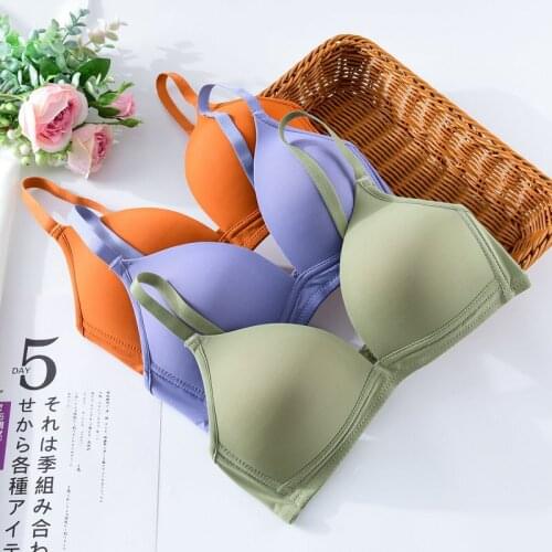 Hikigawa Sexy Deep V Bras For Women Push Up Seamless Japanese Fashion Style Lightweight Thin Lingerie Wireless Gather Bralette
