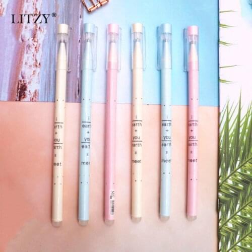 Erasable Gel Pen Refill 0.5mm 0.38mm Blue Ink Erasable Washable Handle Erasable Pen for School Writing Tools Stationery 3pcs/set