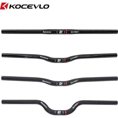 Kocevlo Bicycle Handlebar Carbon Fiber FOR Folding Bike Riser/Flat Bar Swallow/One-shaped 25.4*540/580mm