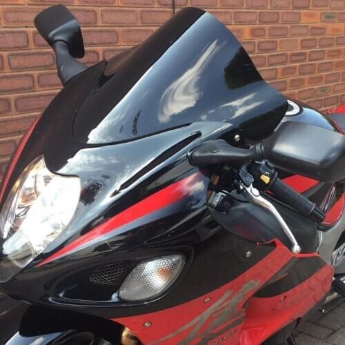 Windscreen For Suzuki Hayabusa GSX1300R GSXR GSX 1300 R 1999 2000 2001 2002 2003 2004 2005 2006 2007 Screen Windshield Black