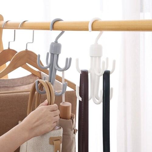 Rotatable Coat Hanger Four-prong For Towel Radiator Rail Bath Hook Holder Clothes Hanger Scarf Hanger Bathroom Home Accessoriess