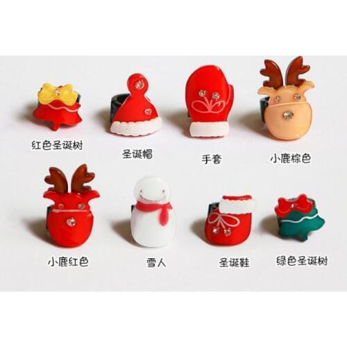 Pet hair clip dog hair accessories Christmas childrens hair buckles Lovely lover stars buckle, two-button