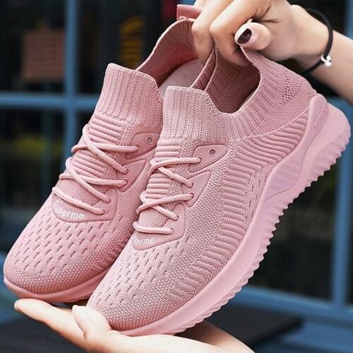 Sell Like Womens Spring 2021 Sneakers Womens Running Shoes Casual Shoes Womens Flat Shoes Net Upper Shoes Breathable