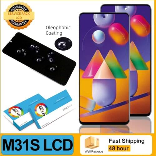 100% Original LCD Display Touch Screen Digitizer Assembly for Samsung Galaxy M31S M317 M317F Pantalla Repair Parts