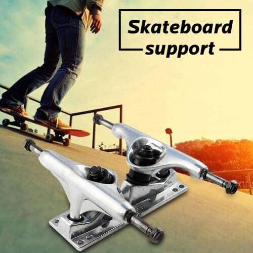 2 Pack 5 Inch Skateboard Bracket Long Board Bridge Universal Support Aluminum Skateboard Bridge Hollow Base Stand