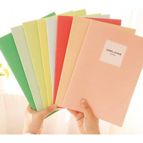 2019 Colorful Planner Notebook Tiny Memo Note Gift Journal Travel Fancy Purity Writing Book