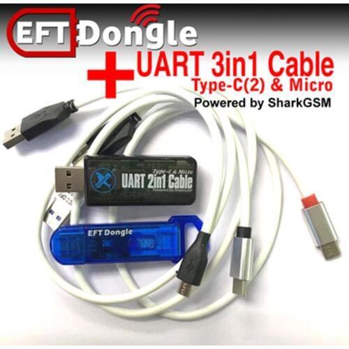 2019 original new EFT Dongle / Easy-Firmware Team KEY + UART 3in1 cable