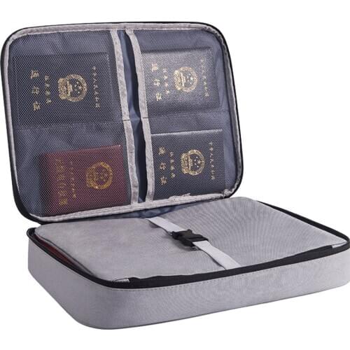2020 Document File Bag Waterproof Travel Tote ID Card Wallet Passport Organizer Bag Credit Card Zipper Pouch Storage Bags