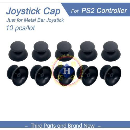 HOTHINK 10pcs/lot New Replacement 3D Joystick Analog cover cap small hole for PS2 Controller Playstation 2 gamepad