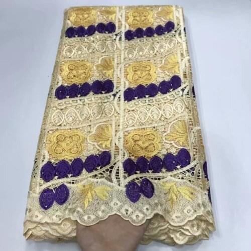 African Lace Fabric 2020 High quality lace with Embroidery lace Nigerian Lace Fabric For Women guipure Mesh Lace Fabric df15-63