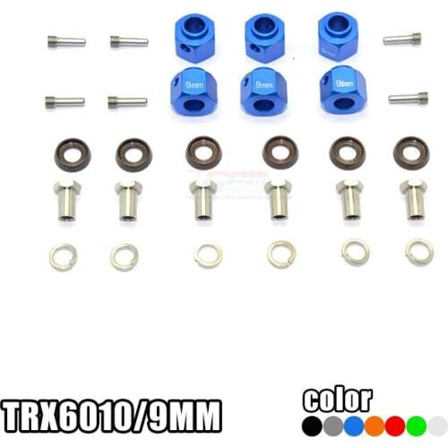 Aluminum 9mm Wheel adapter for TRAXXA Parts 1/10 TRX6 G63 6X6