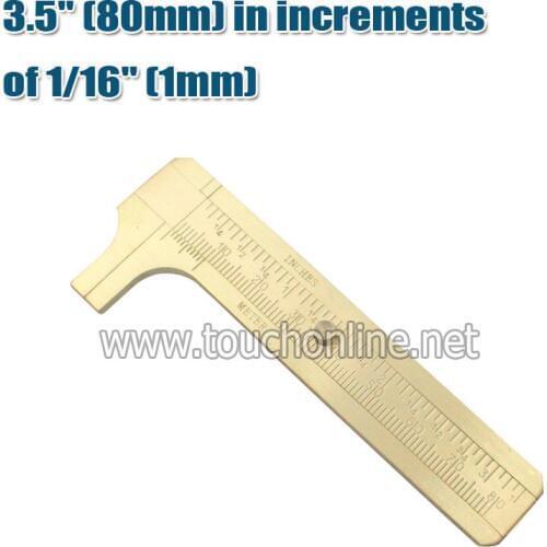 Free shipping 2pcs per lot Brass Gauge,Vernier copper Caliper 80mm TCC-80