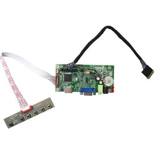Free Shipping 58C VGA LVDS LCD HDMI-compatible Controller Board Kit For 15.6inch LP156WF4-SLB1 1920x1080 LED Screen