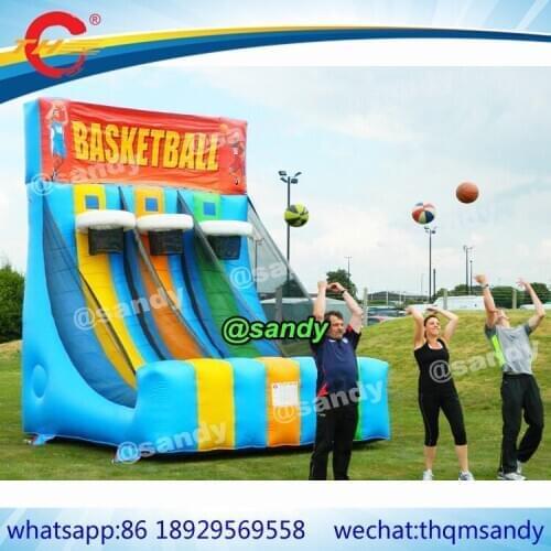 Free air ship to door,shooting out hoops inflat carnival game,Giant Inflatable Basketball Hoop/Basketball Inflatable sport Game