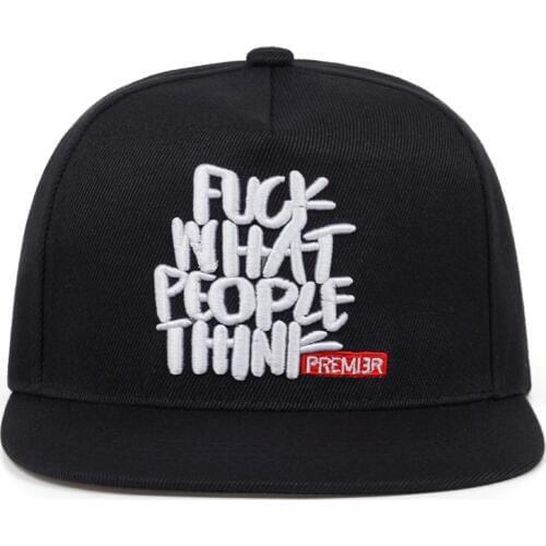New WHAT PEOPLE THINK Embroidered Baseball Cap Fashion Cotton snapback Caps Mens Womens Adjustable Sports Hat Street Dance hat