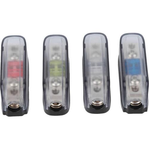 Stereo Audio Fuse Holder Single Way AGU Fuse Box Distribution Block for Car Boat RV Fuse Distribution Block Accessories