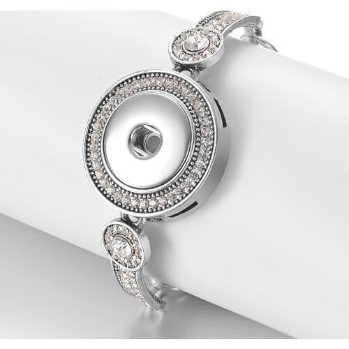 Vocheng 18mm ginger snap chain bracelet fit 18mm snap charms diy interchangeable jewelry women gift NN-756