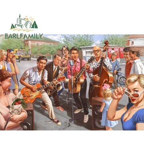 EARLFAMILY 13cm x 8.7cm for Girls Poster Retro Vinyl Car Stickers Windows Trunk Printing Decal Occlusion Scratch Car Styling