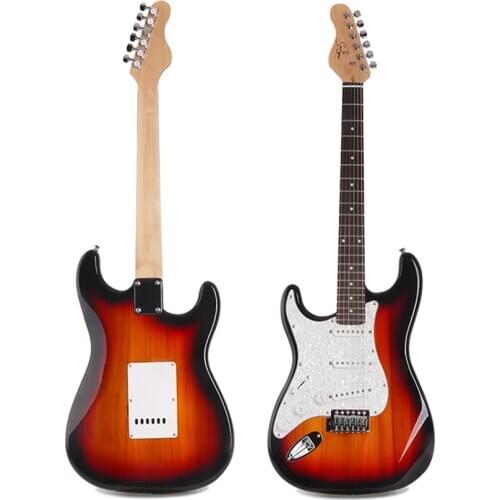 Electric Guitar Left Hand Guitar Rosewood Fingerboard High Gloss Suitable for Party Performance and Personal Practice