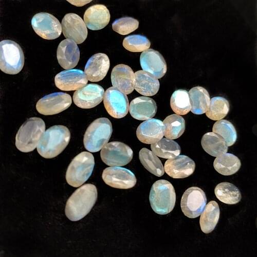 5pcs labradorite Ring surface tangent plane 10.2X8mm