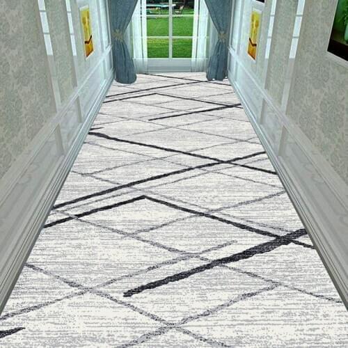 Nordic Stair Carpet Long Runners Hotel Aisle Rug European Corridor Carpets Home Entrance/Hallway Anti-Slip Kitchen Floor Rugs