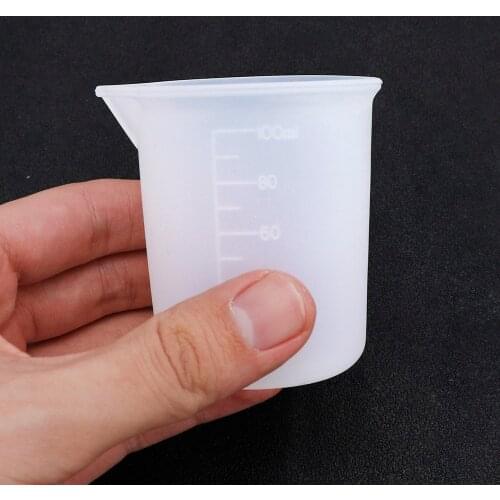 1 Pcs Beaker Measuring Tool 7cm Silicone Mold Can Pinch Non-Stick Scale Kitchen Baking Tools Cake Mold