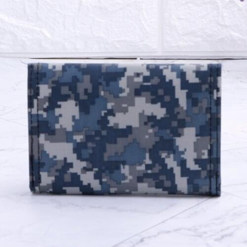 Y166 Mens Canvas Clutch Wallet ID Bifold Camo Credit Card Holder Purse Mesh Pocket