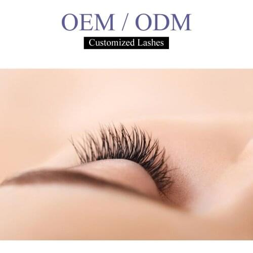 Yelix False Customized Lashes Private Label Custom Lash Packaging Eyelash Extension DIY Logo Name