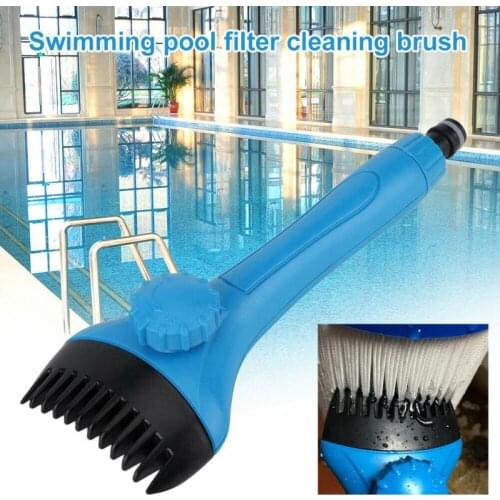New Handheld Swimming Pool Filter Cleaner Cleaning Brush Hot Tub Spa Pond Pool Filter Cleaner Swimming Pool Cleaning Accessory