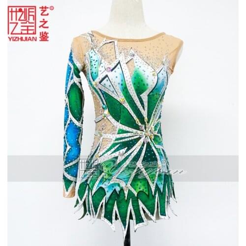 YIZHIJIAN Rhythmic gymnastics clothing professional competition custom bodybuilding figure skating girls and children