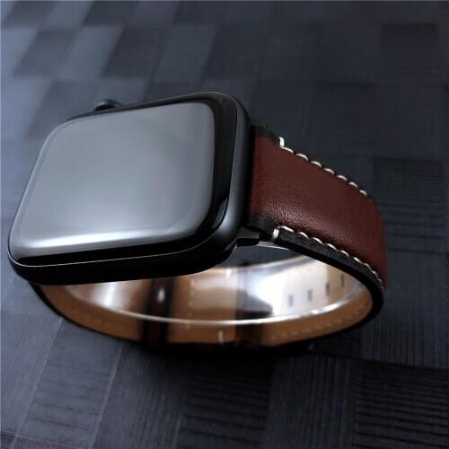 Pulseira for apple watch band leather correa for iwatch 5 strap series 4 3 bands 38mm 40mm 42mm 44mm bracelet watchbands wrist