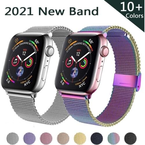 Milanese Watchband for Apple Watch band 42mm 44mm 38mm 40mm Stainless Steel Women Men Bracelet Band Strap for iWatch 3 4 5 6 SE